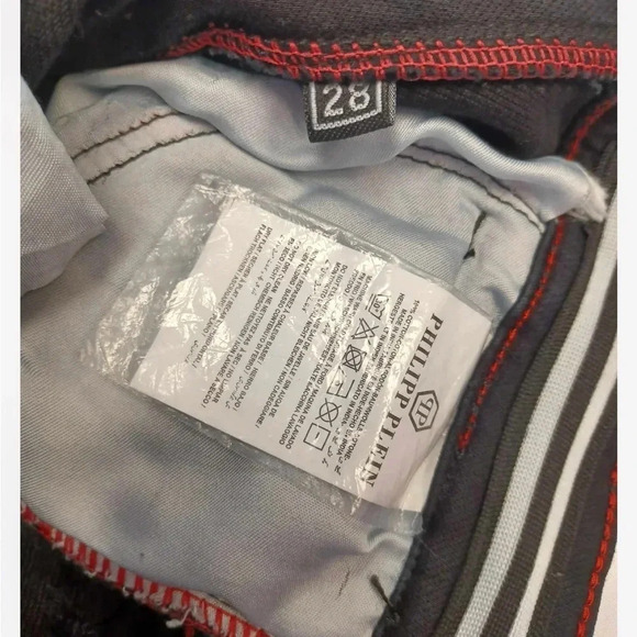 Philipp Plein Black Denim Stretch Skinny Jeans Size 28 - Picture 9 of 12